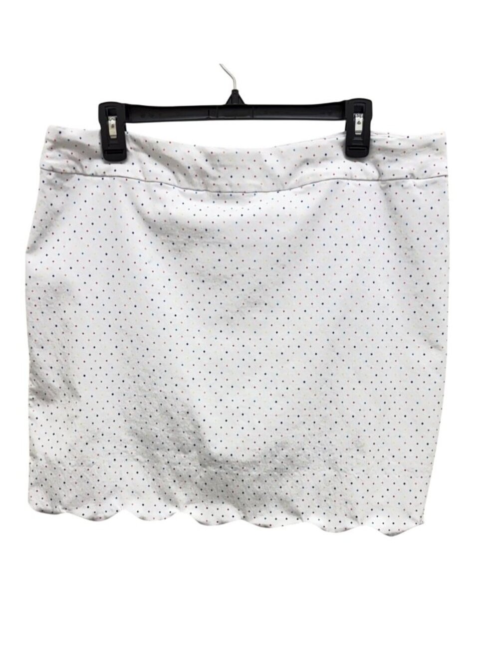 Counterparts White Polka Dot Skort – Size 18, Rayon Nylon Spandex Blend